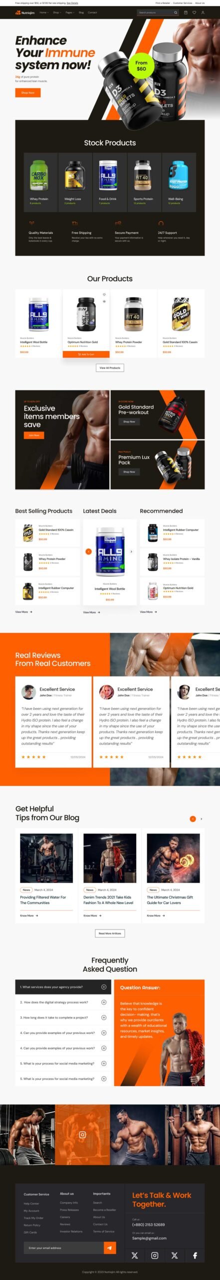 Gains-Fitness-Suppliment-Store-WooCommerce-Elementor-Template-banner-scaled