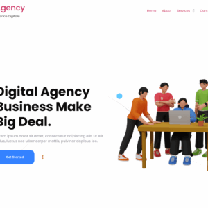 Création de site web pour une agence digitale