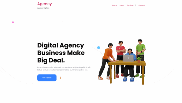 Création de site web pour une agence digitale